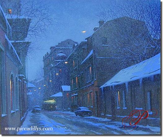 Image of painting titled Evening Flurries by artist Alexei Butirskiy