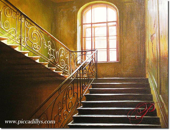 Image of painting titled Stairs I Climb by artist Alexei Butirskiy