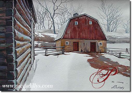 Red Barn By Alexei Butirskiy