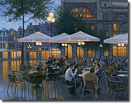 Evening Cafe by Alexei Butirskiy