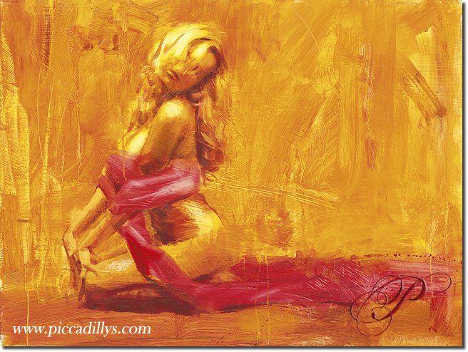 Image of painting titled Golden Aura by artist Henry Asencio